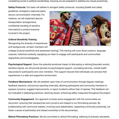 Documentary Proposal Template